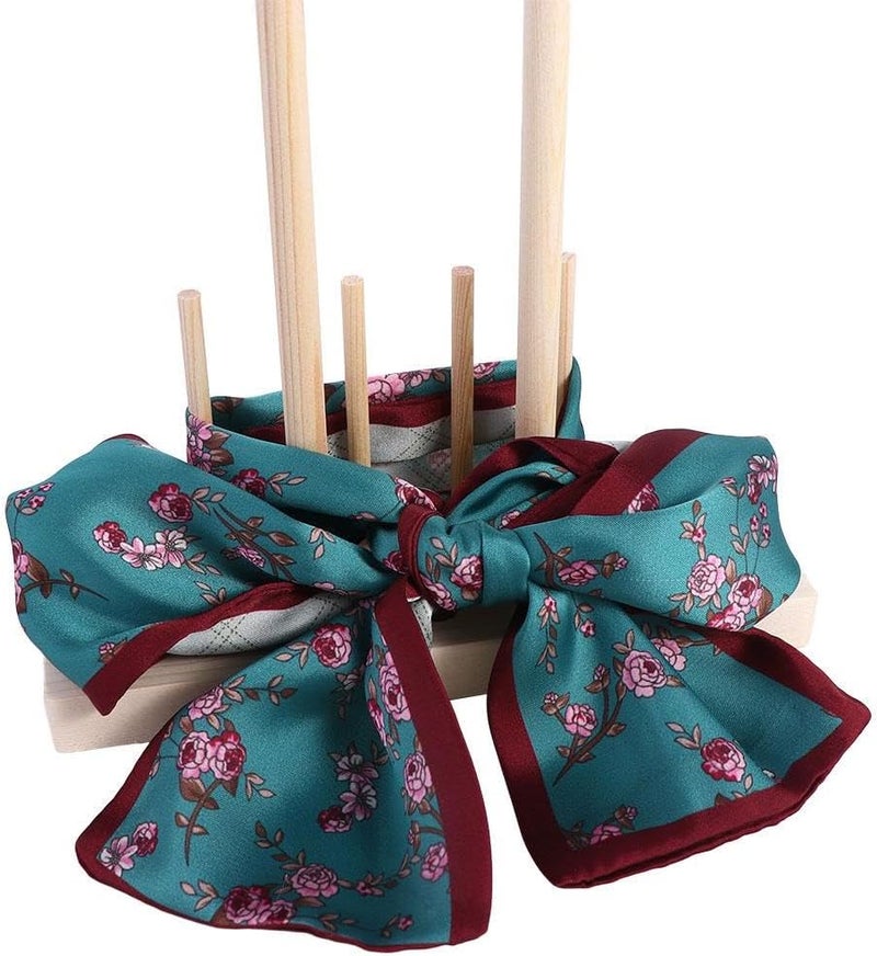 Pokinge 5 in 1 Bow Maker for Ribbon Wreath, Wooden Crafts Bowknot Maker Gift Packing Bow Making Tool Holiday Party Decoration for Hair Bow, Corsages - Image 5